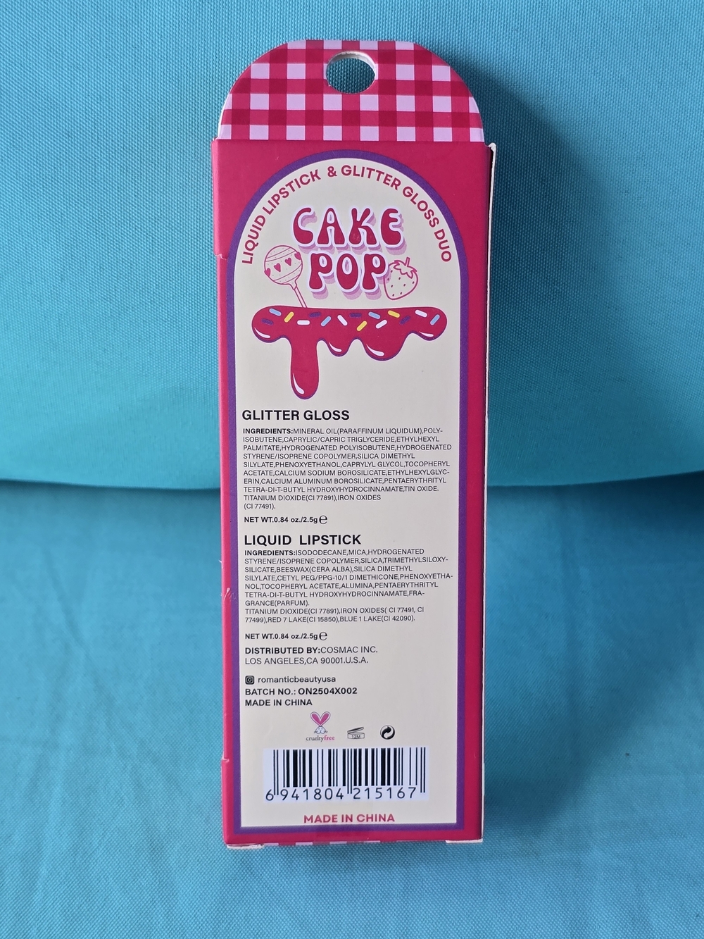Cake Pop 2-in-1 Matte + Glossy Liquid Lipstick - Choice Of 1 - Picture 5 of 5